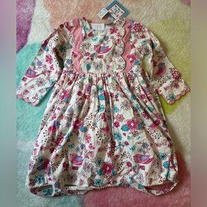 NWT Size 6 Cotton Kids little birdie dress